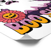 Groovy Ghost dies ist ein Bootschild Funny Hallowe Poster (Ecke)