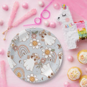 Groovy Ghost Halloween Pappteller (Party)