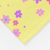 Groovy Ghost mit Blume Fleecedecke (Ecke)