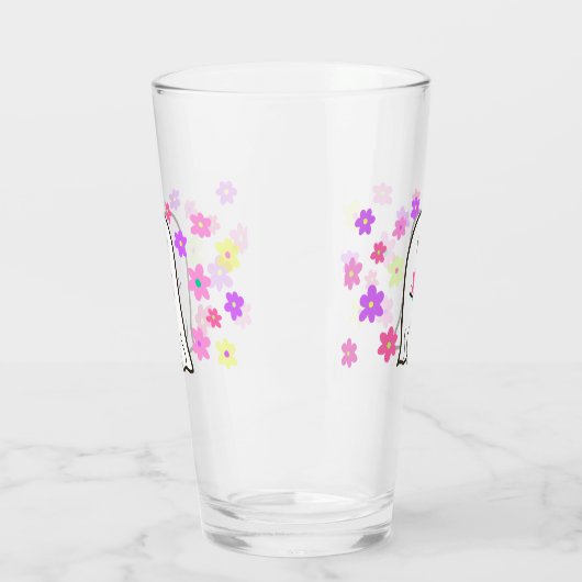 Groovy Ghost mit Blume Glas (Links)