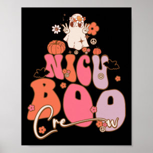 Groovy Ghost Nicu Boo Crew Halloween Niedlich Boo  Poster