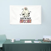 Groovy Ghost Retro Halloween Geburtstag Banner (Messeveranstaltung)
