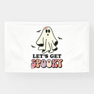 Groovy Ghost Retro Halloween Geburtstag Banner