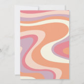 Groovy Ghost Retro Halloween Geburtstag Einladung (Rückseite)