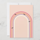 Groovy Ghost Retro Halloween Zwei Spooky Geburtsta Einladung (Rückseite)