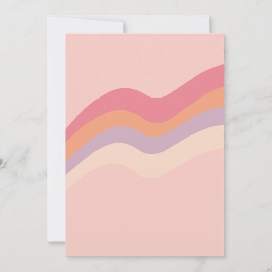 Groovy Ghost Retro Halloween Zwei Spooky Geburtsta Einladung (Rückseite)