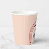 Groovy Ghost Retro Halloween Zwei Spooky Geburtsta Pappbecher (Rechts)