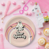 Groovy Ghost Retro Halloween Zwei Spooky Geburtsta Pappteller (Party)