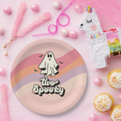 Groovy Ghost Retro Halloween Zwei Spooky Geburtsta Pappteller (Party)