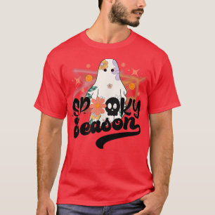 Groovy Ghost Spooky Saison Gefärbte Krawatte Niedl T-Shirt