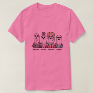 Groovy Ghosts Halloween T - Shirt Retro Psychedeli