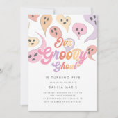 Groovy Ghoul Spooky Girls Halloween Geburtstag Einladung (Vorderseite)