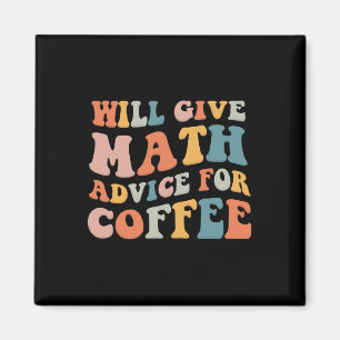 Groovy gibt Mathe-Tipps für Kaffee Lustiges Rücken Magnet