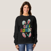 Groovy Gigi Bunny Happy Easter Mother's Day 2023 Sweatshirt (Vorne ganz)