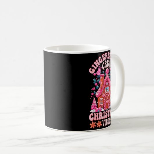 Groovy Gingerbread House Crew Nk Christmas Vibes P Kaffeetasse (VorderseiteRechts)