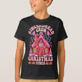 Groovy Gingerbread House Crew Nk Christmas Vibes P T-Shirt (Vorderseite)