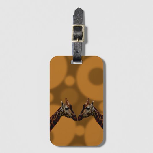 Groovy Giraffe A Go, Gepäckanhänger (Vorderseite Vertikal)
