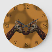 Groovy Giraffe A Go,   Große Wanduhr (Vorderseite)
