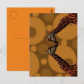 Groovy Giraffen A Go, Postkarte (Vorne/Hinten)