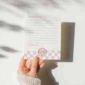 Groovy Girl Checkered Happy Face | Time Capsule Mitteilungskarte