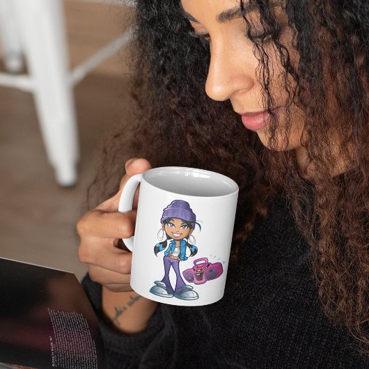 Groovy Girl mit Stereo Kaffeetasse