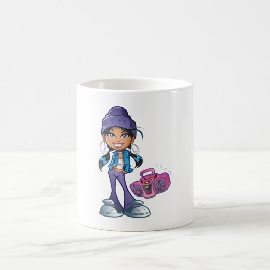 Groovy Girl mit Stereo Kaffeetasse (Mittel)