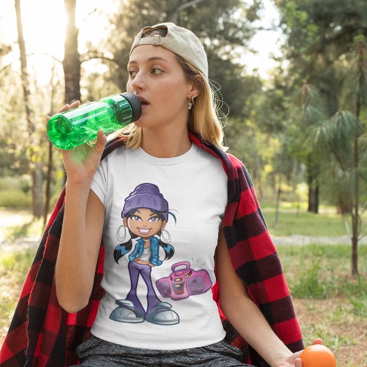 Groovy Girl mit Stereo T-Shirt