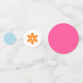 Groovy Girl Power Baby Shower Confetti Konfetti (Vorderseiten)