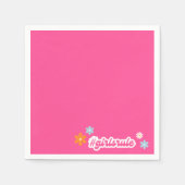 Groovy Girl Power Babydusche Napkins Serviette (Vorderseite)