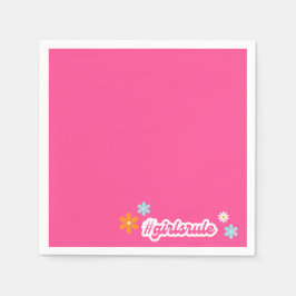 Groovy Girl Power Babydusche Napkins Serviette