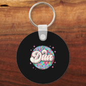 Groovy Girl Retro Dua Vorname D T-Shirt 80, 90 Schlüsselanhänger (Vorderseite)