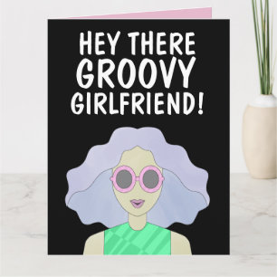 GROOVY GIRLFRIEND FREUND BESTE FREUNDIN MÄDCHEN GE KARTE