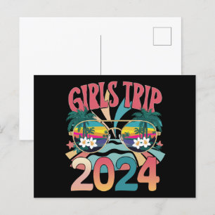 Groovy Girls Ausflug 2024 Wochenend Sommer Strand  Postkarte