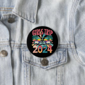 Groovy Girls Trip 2024 Summer Beach Button (Beispiel)