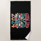 Groovy Girls Trip 2024 Summer Beach Strandtuch (Vorderseite)