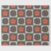 Groovy Girly Psychedelic Checkerboard, Y2K Wrappin Geschenkpapier (Flach)