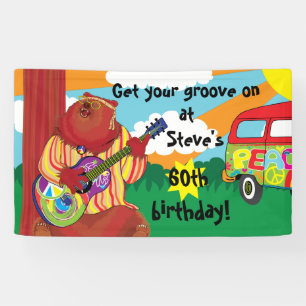 Groovy Gitarre Bär Personalisieren Banner