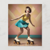"Groovy Glide: Retro-Rhythmen auf Skate-Rädern" (Vorderseite)