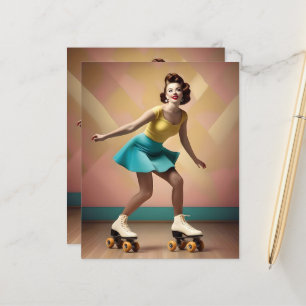 "Groovy Glide: Retro-Rhythmen auf Skate-Rädern"