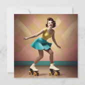 "Groovy Glide: Retro-Rhythmen auf Skate-Rädern" Save The Date (Rückseite)