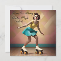 "Groovy Glide: Retro-Rhythmen auf Skate-Rädern"