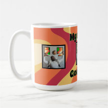 Groovy GodVater Retro Wavy Foto Tasse