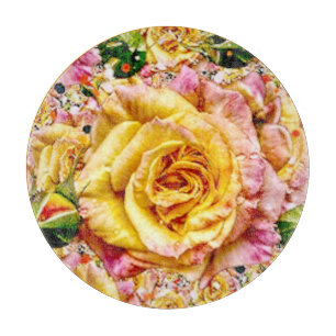 Groovy Golden Rose Opulence: Schneidebrett
