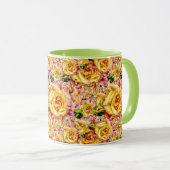 Groovy Golden Rose Opulence: Tasse (VorderseiteRechts)