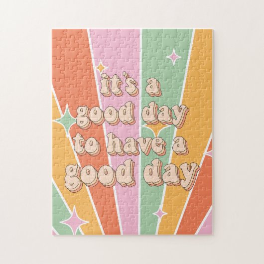 Groovy Good Day Inspiriert Puzzle (Vertikal)