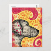 Groovy Good Dog Postcard Postkarte (Vorne/Hinten)