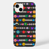 Groovy Good Vibes Liebe Lächeln Retro Beads Case-Mate iPhone Hülle (Rückseite)