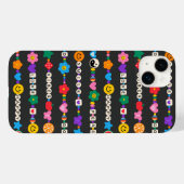 Groovy Good Vibes Liebe Lächeln Retro Beads Case-Mate iPhone Hülle (Rückseite (Horizontal))