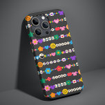 Groovy Good Vibes Liebe Lächeln Retro Beads Case-Mate iPhone 14 Pro Hülle<br><div class="desc">Groovy Good Vibes Liebe Smile Retro Beads iPhone Cases bietet eine Vielzahl von Freundschaftsperlen mit Texten wie Liebe, Ruhe, glücklich, Lächeln, gute Vibes und mit Blume, Schmetterlingen, Herzen, Sternen, Yin und Yang Zeichen in leuchtenden Farben. Perfekte Geschenke für Weihnachten, Geburtstag, beste Freunde, Schwestern und mehr. Entworfen von ©Evco Studio www.zazzle.com/store/evcostudio...</div>