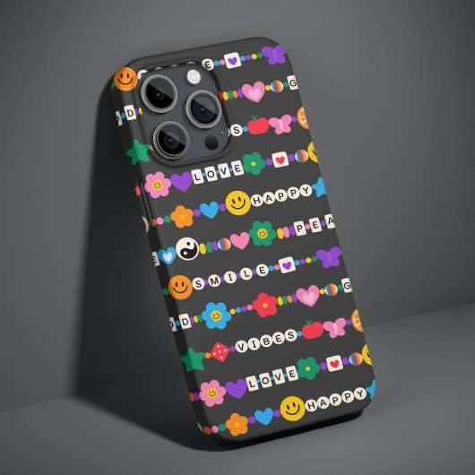 Groovy Good Vibes Liebe Lächeln Retro Beads Case-Mate iPhone Hülle